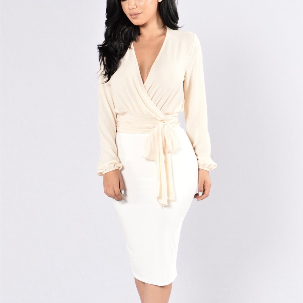 Chic Ivory Blouse